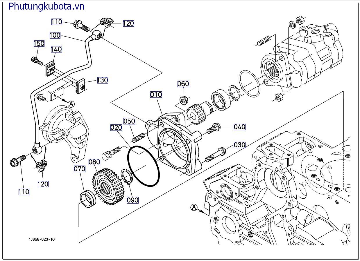 Giá kẹp bơm thủy lực